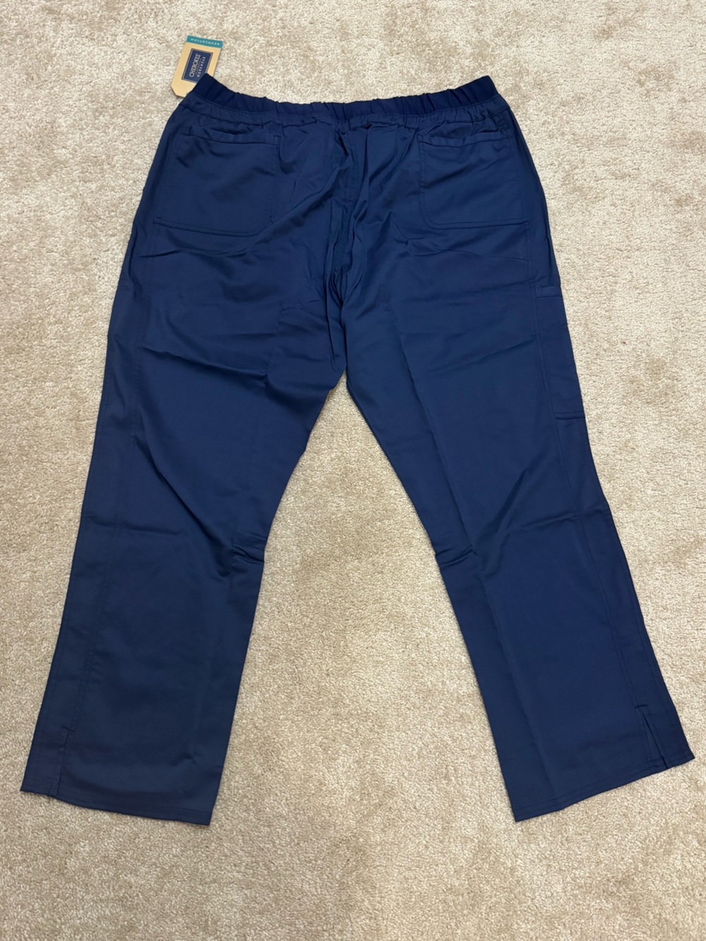 Cherokee Workwear Navy Women’s Drawstring Scrub Pants - Picture 3 of 6